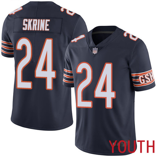 Chicago Bears Limited Navy Blue Youth Buster Skrine Home Jersey NFL Football #24 Vapor Untouchable